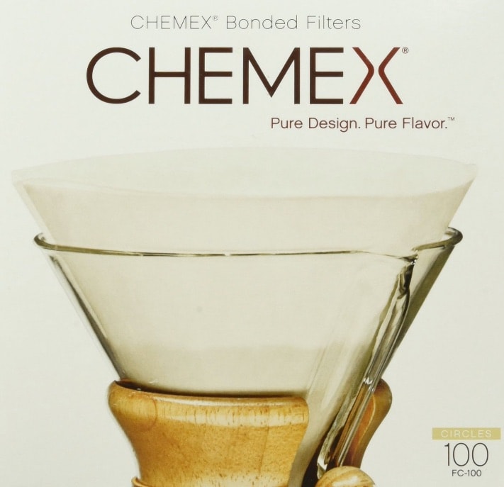 Chemex 100 Filtros Circles Prefolded FC-100