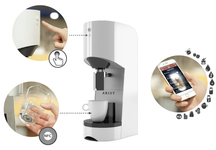 Arist, la máquina de café que podrás controlar con tu smartphone inalámbricamente