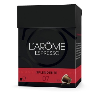L'Arome Espresso - Splendete - Café Molido en Cápsulas - 10 capsulas