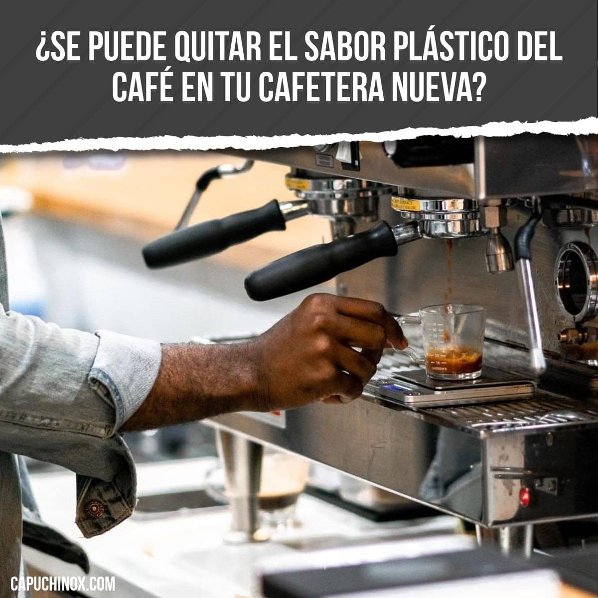 ¿Se puede quitar el sabor plástico del café en tu cafetera nueva?