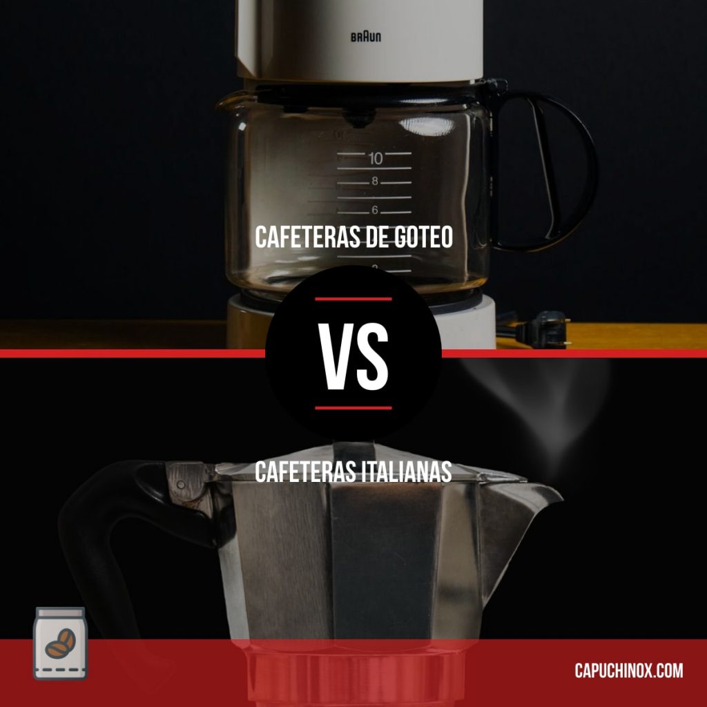 Cafeteras italianas vs cafeteras de goteo