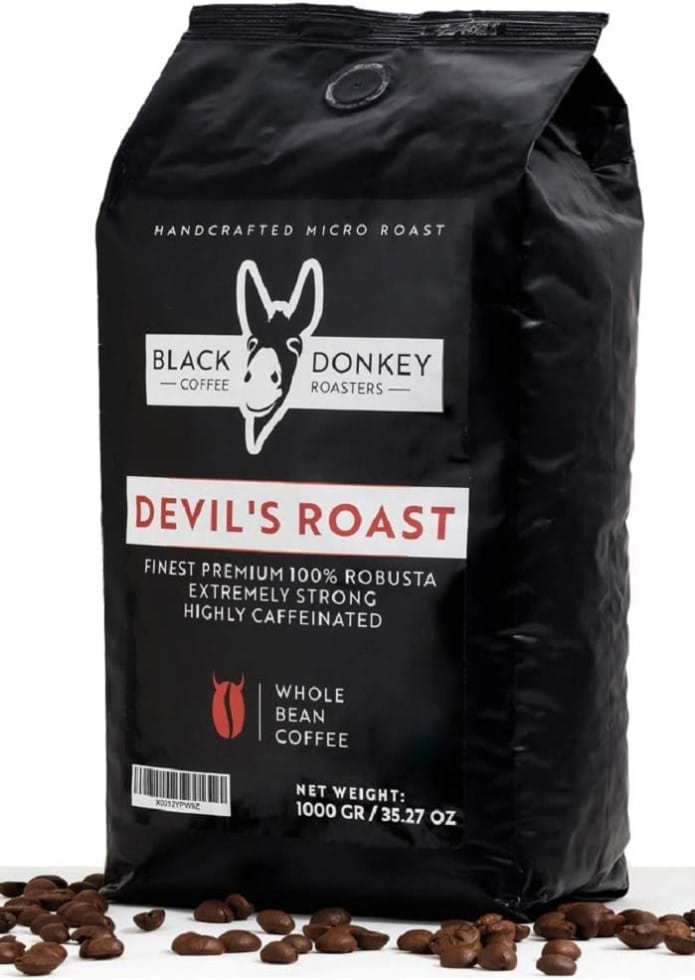 DEVIL'S ROAST -  100% Robusta de Black Donkey Coffee Roasters (1 kg)
